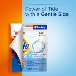 Tide PODS Free and Gentle Unscented Laundry Detergent Pods, 20-Count (6-Pack) thumbnail 7
