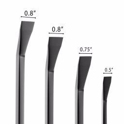 Stalwart 4-Piece Steel Pry Bar Set with Angled Chisel Ends thumbnail 3