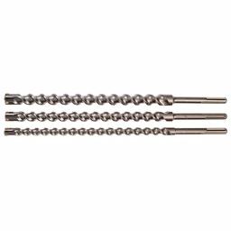 Kateya Carbide Tipped SDS MAX Masonry Drill Bit Set, 3-Piece, 24 in. thumbnail 2
