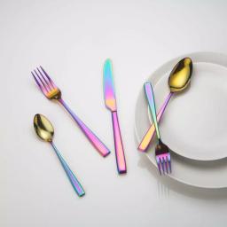 Cambridge Silversmiths Logan 20-Piece Rainbow Mirror Flatware Set, Service for 4 thumbnail 2