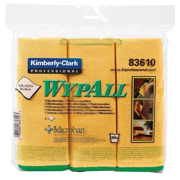 Kimberly-Clark Microfiber Cloths with Microban Protection, 6 Pack, Yellow