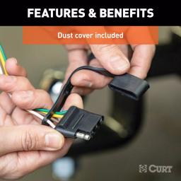 CURT Custom Vehicle-Trailer Wiring Harness, 4-Way Flat, for Honda Odyssey (OEM Tow Package Required) thumbnail 1