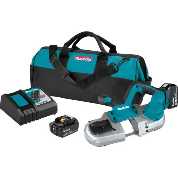 Makita 18V LXT Cordless Compact Band Saw Kit with 5.0 Ah Battery and Charger