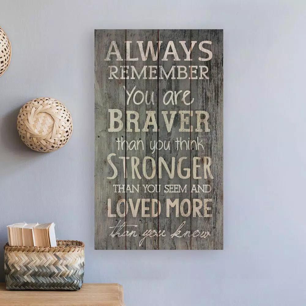 P Graham Dunn Always Remember Inspirational Quote Wood Pallet Sign - Rustic Farmhouse Wall Decor