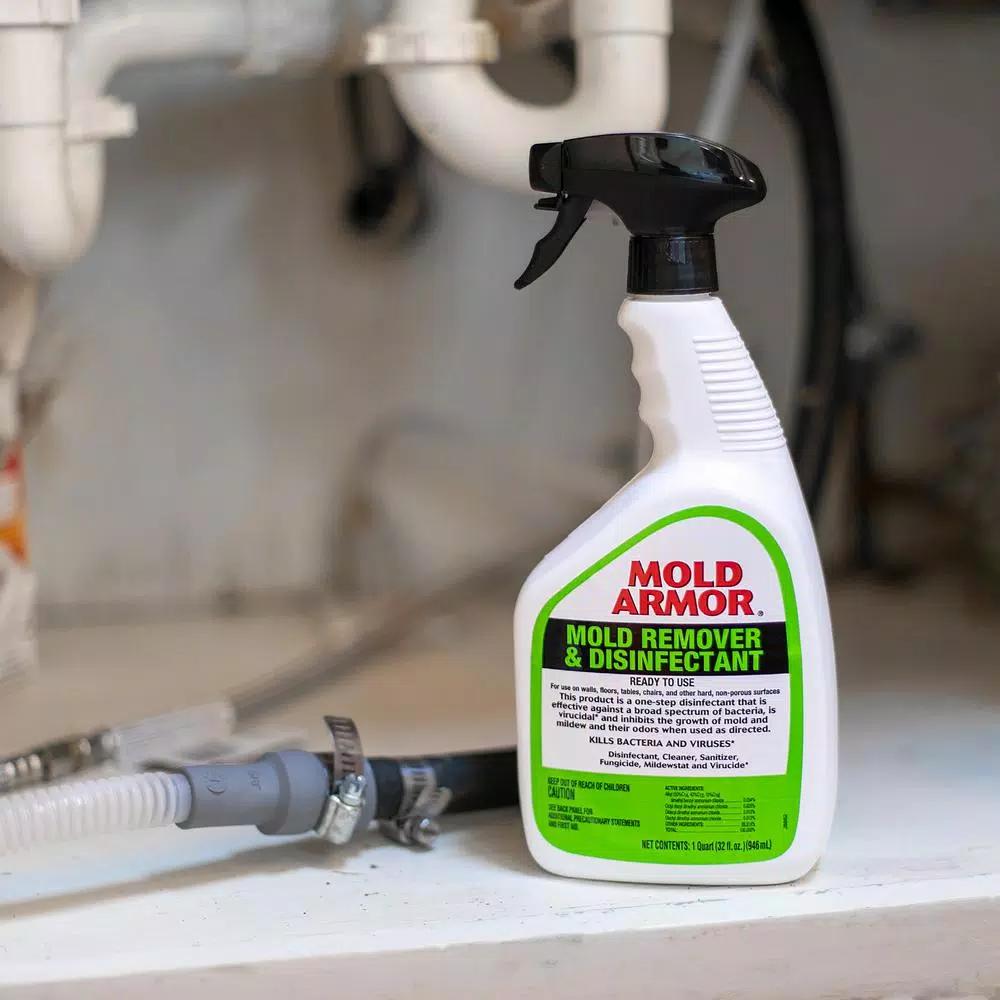 Mold Armor Mold Remover and Disinfectant Pro-Strength, 32 oz.