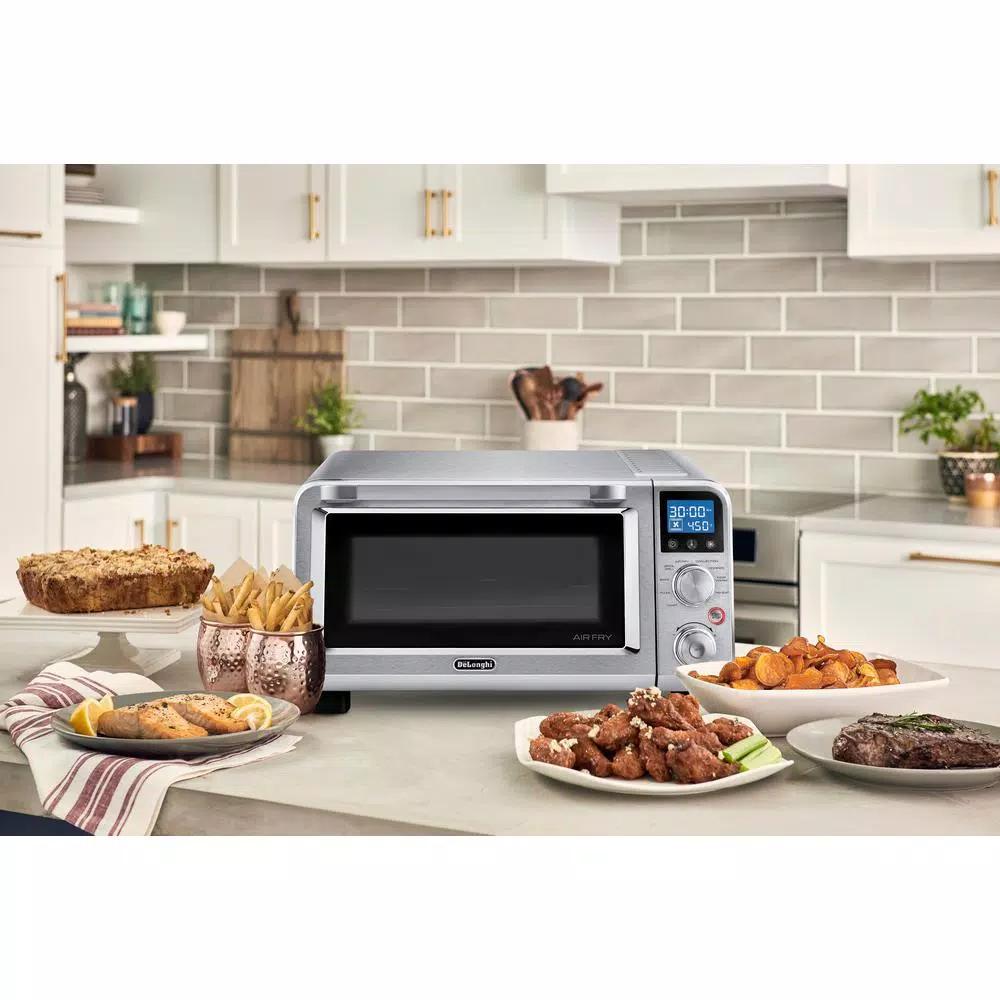 DeLonghi Livenza 2000W 6-Slice Stainless Steel Air Fryer Convection Toaster Oven