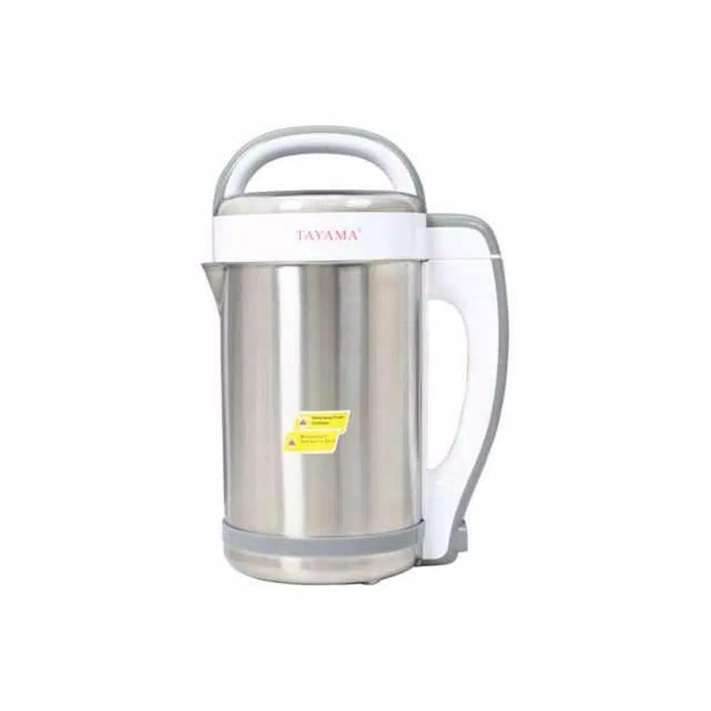 Tayama DJ-15SS Soy Milk Maker, 1.3L Automatic Nut Milk & Soup Maker, Grey Stainless Steel