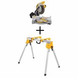 DEWALT 12 in. 15 Amp Corded Single Bevel Compound Miter Saw with Heavy-Duty Work Stand thumbnail 1