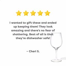 TOSSWARE Reserve Unbreakable 16 oz. Tritan Wine Glasses, Set of 24 thumbnail 6