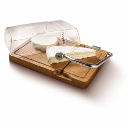 Boska Petit Paris Oak Cheese Board with Integrated Cutting Wire and Protective Dome thumbnail 4