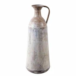 Winsome House 2-Piece White Metal Roma Pitcher Vase Set - Distressed Shabby Chic Urn Style thumbnail 7