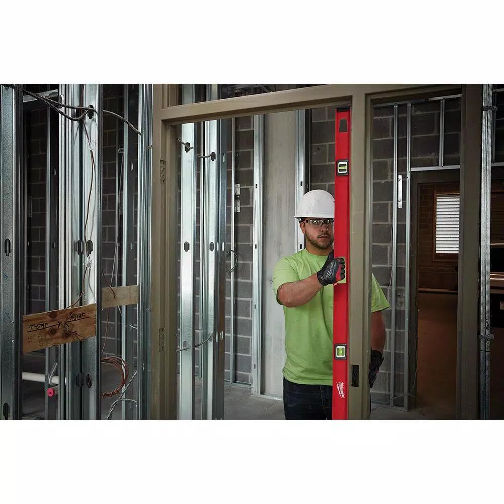 Milwaukee 78 in. Magnetic I-Beam Level, Aluminum Frame