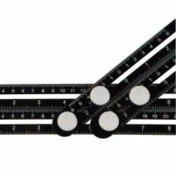 POWERTEC Universal Angle Template Tool, 10 in. Aluminum Multi-Angle Ruler & Precision Stencil thumbnail 6