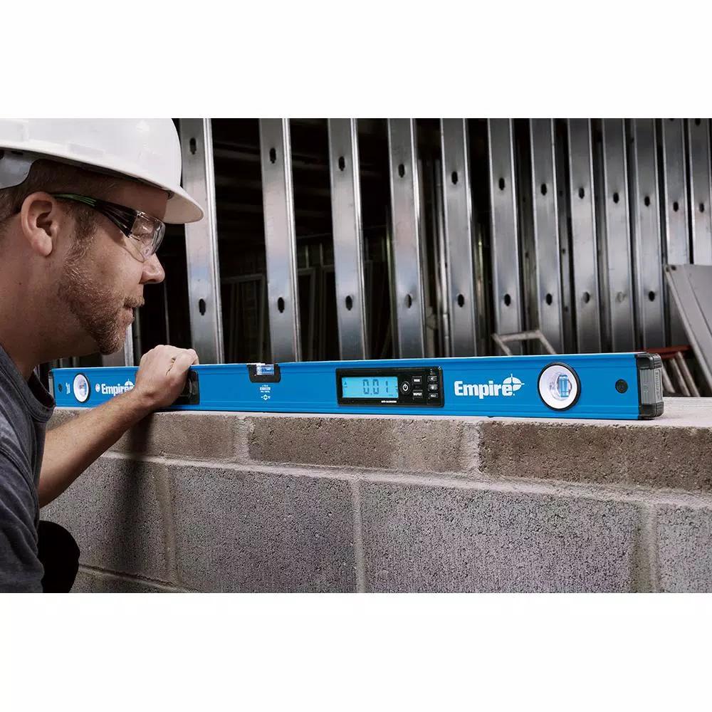 Empire True Blue 72 in. Digital Box Level Kit with 8 in. Magnetic Torpedo Level and 7 in. Rafter Square