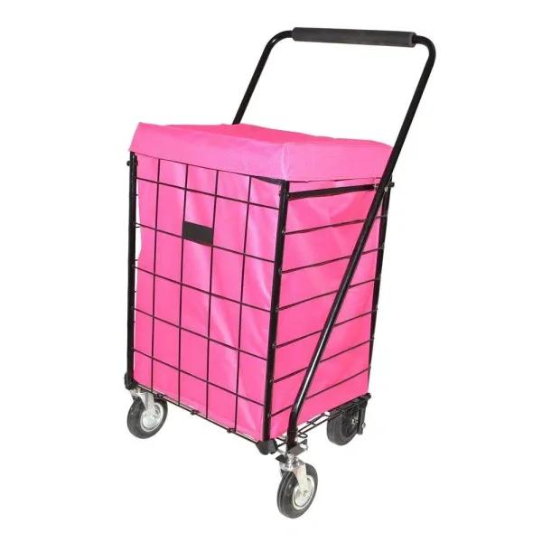 Easy Wheels Deluxe Jumbo Hooded Carrier Liner - Fuchsia