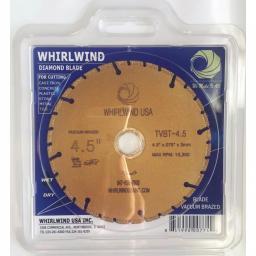 Whirlwind USA 4.5 in. 32-Teeth Segmented Diamond Blade for Metal and Plastic thumbnail 3
