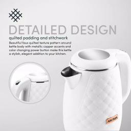 Aroma Professional 7-Cup Electric Water Kettle, 1.7L, White thumbnail 3