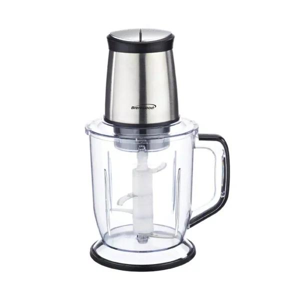 Brentwood Appliances 6.5-Cup 300-Watt Food Processor with 4-Blade Stainless Steel System, Silver