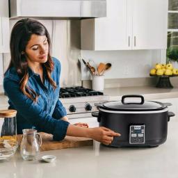 Ninja 2-in-1 6 Qt. Slow Cooker with Stovetop Searing Function and Accutemp Technology, Black thumbnail 3