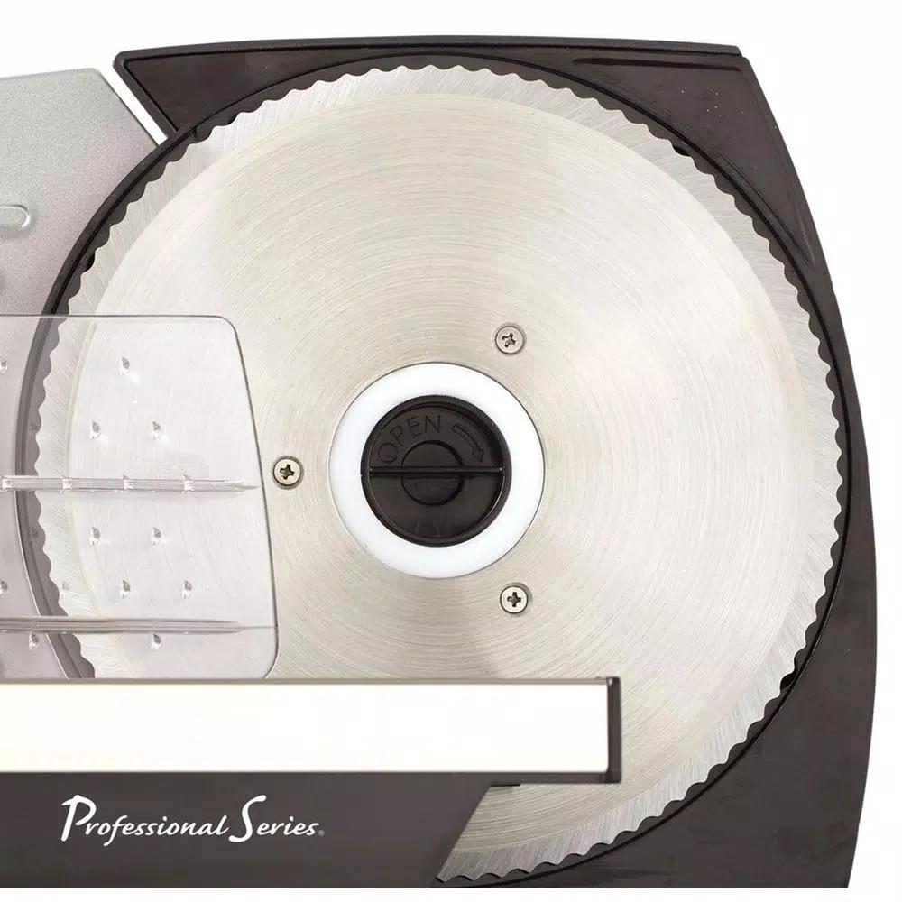 Continental Professional Series 7.5 in. Stainless Steel Meat Slicer with 180W Motor