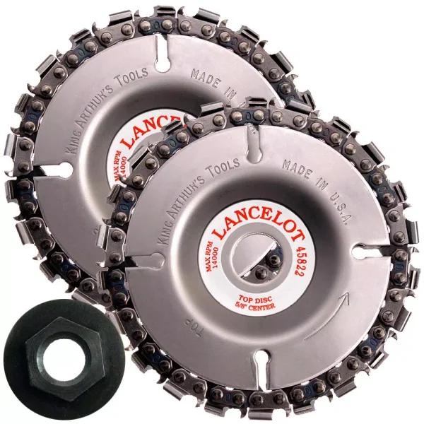 King Arthur's Tools Lancelot 22 Tandem Combo Saw Chain Cutter Accessory for Angle Grinders