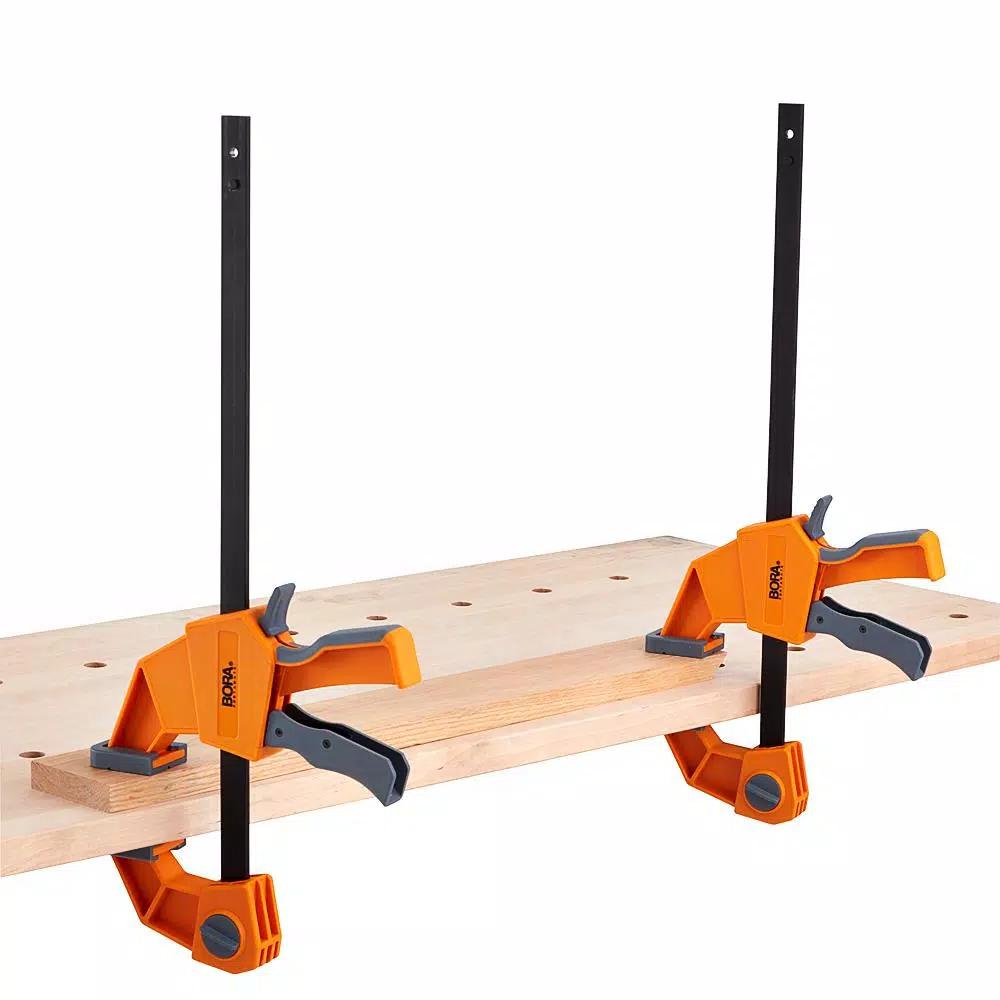 BORA Heavy-Duty 4-Piece Pistol Grip Clamp Set, 12 in. and 24 in.