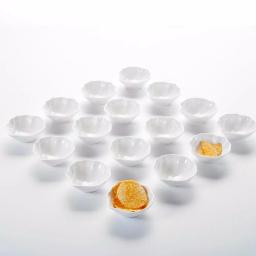 MALACASA 3.5 in. White Porcelain Ramekins Set, 16-Piece Ceramic Souffle Dishes and Serving Bowls thumbnail 5