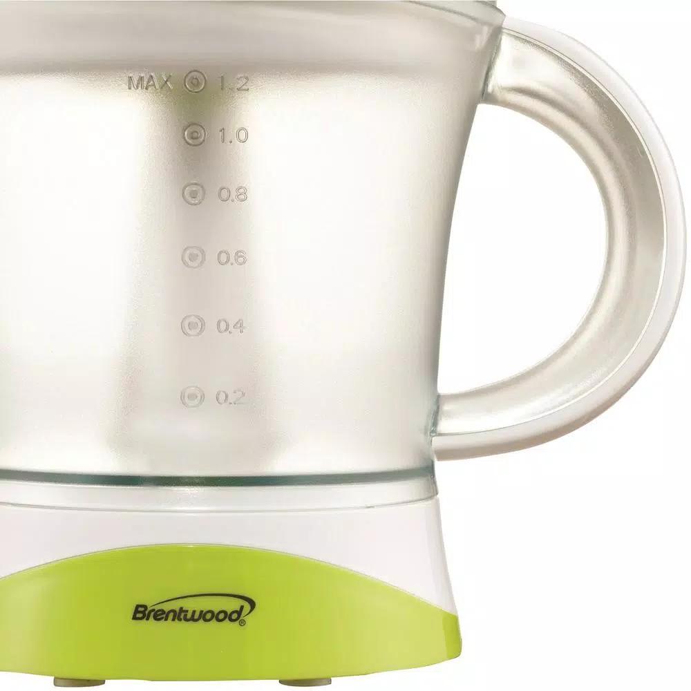 Brentwood 40 oz. Electric Citrus Juicer, Green Modern Style