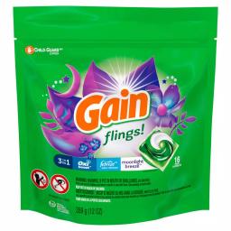 Gain Flings Moonlight Breeze Scent Laundry Detergent Pods, 16-Count (6-Pack) thumbnail 4