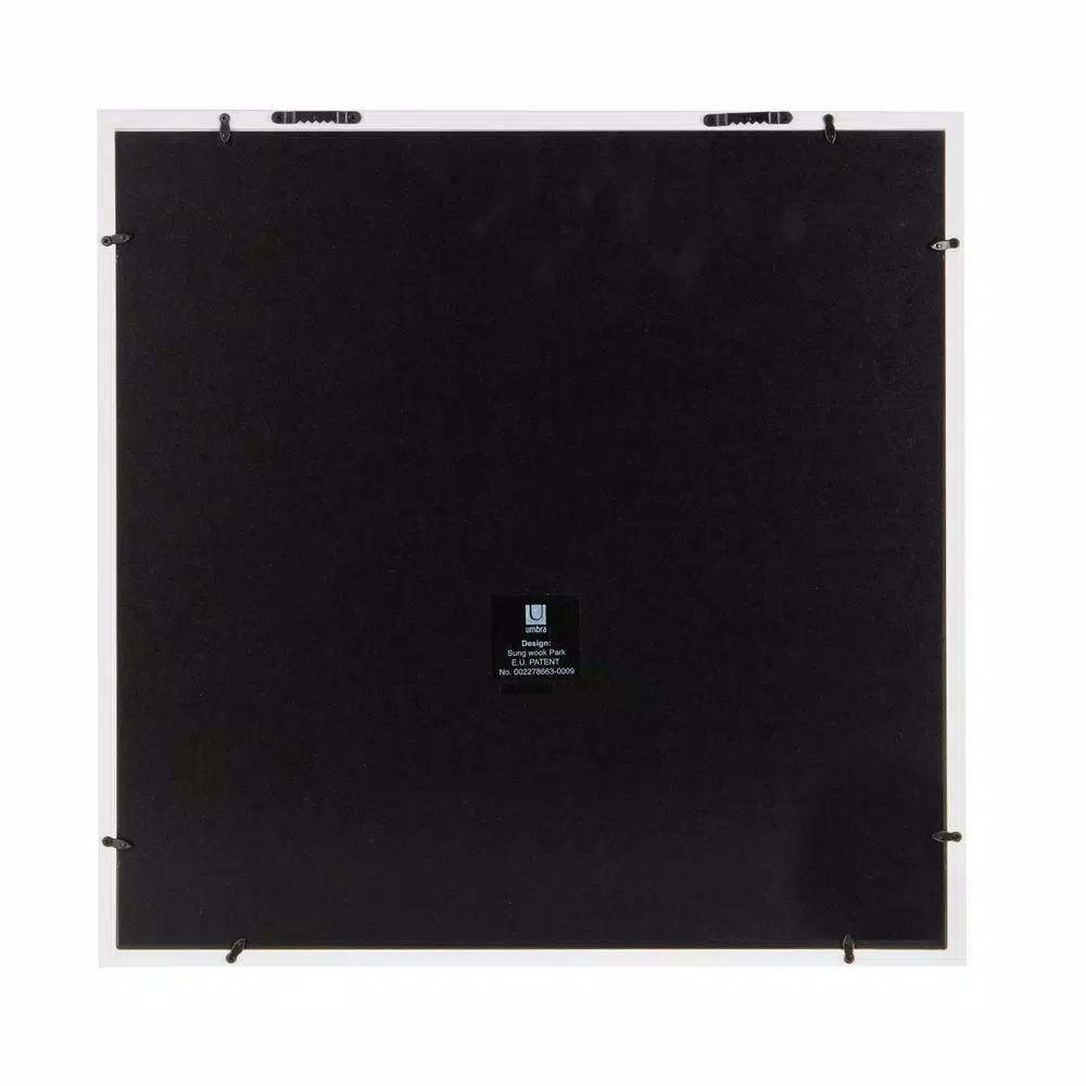 Umbra Gridart White Collage Picture Frame - 16 Photo Capacity, 4x4 inch Modern Wood Wall Decor