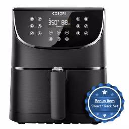 Cosori 5.8 Qt. Smart Air Fryer with Skewer Rack, WiFi & Alexa Compatible, Black thumbnail 1