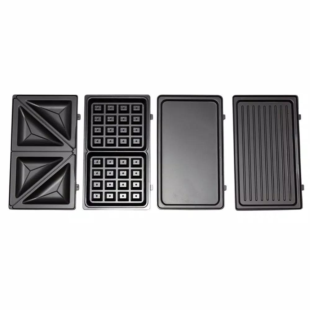 Total Chef 42.5 sq. in. Indoor Countertop Grill with 4 Interchangeable Cooking Plates