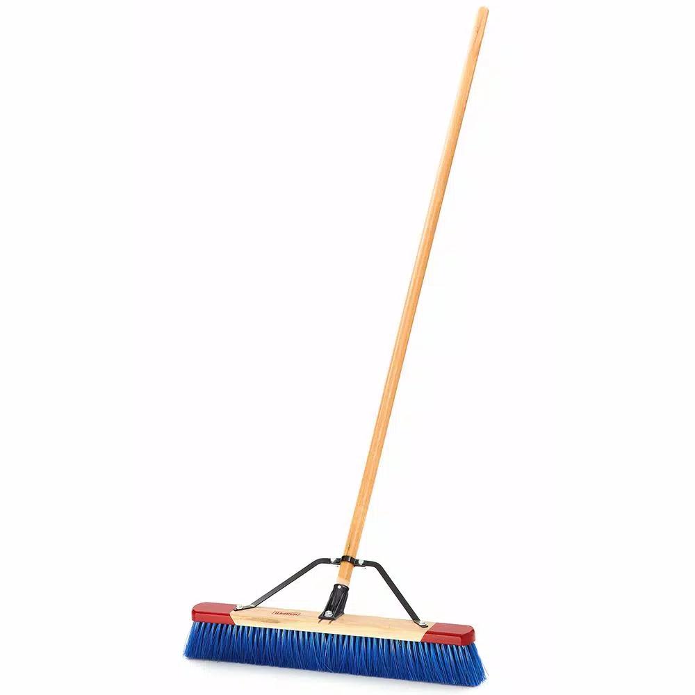 Harper 24 in. Outdoor Wet/Dry Push Broom with 60 in. Hardwood Handle