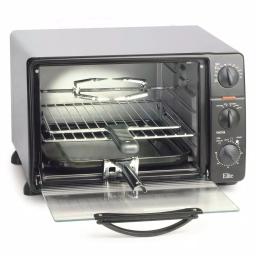 Maximatic 0.8 cu. ft. Black Toaster Oven Broiler with Rotisserie, 1500W thumbnail 1