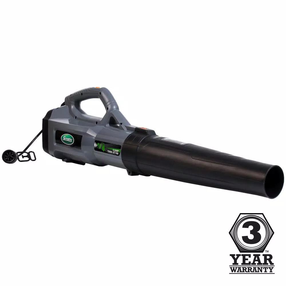 Scotts Corded Electric Leaf Blower, 120 MPH, 465 CFM, 8.5 Amp Handheld Blower