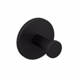 Nameeks Boutique Hotel Single Brass Robe/Towel Hook - Matte Black thumbnail 1