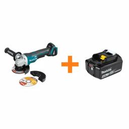 Makita 18V LXT Brushless 4-1/2"/5" Paddle Switch Angle Grinder Kit with 5.0Ah Battery thumbnail 1