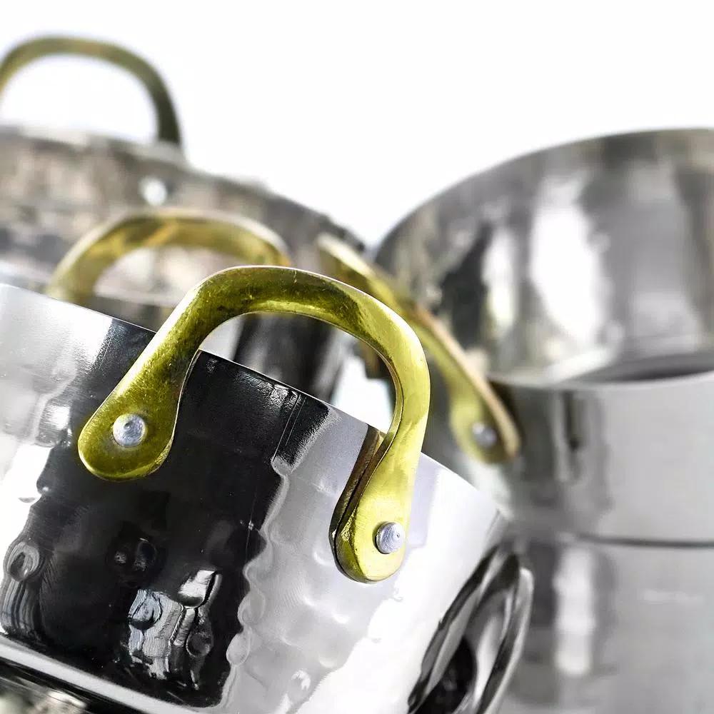 Gibson Home Lannister 0.5 qt. Round Stainless Steel Mini Dutch Oven, 6-Pack