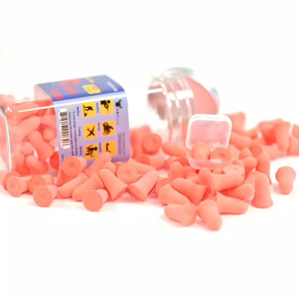 G & F Products Premium Foam Ear Plugs, 34dB NRR Sound Blocking Hearing Protection, 50 Pairs with Travel Case