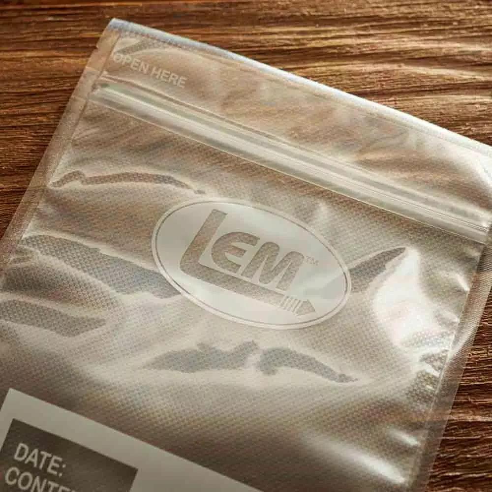 LEM 11 x 16 in. Gallon Size Reusable Zipper Top Vacuum Sealer Bags, 100 Count