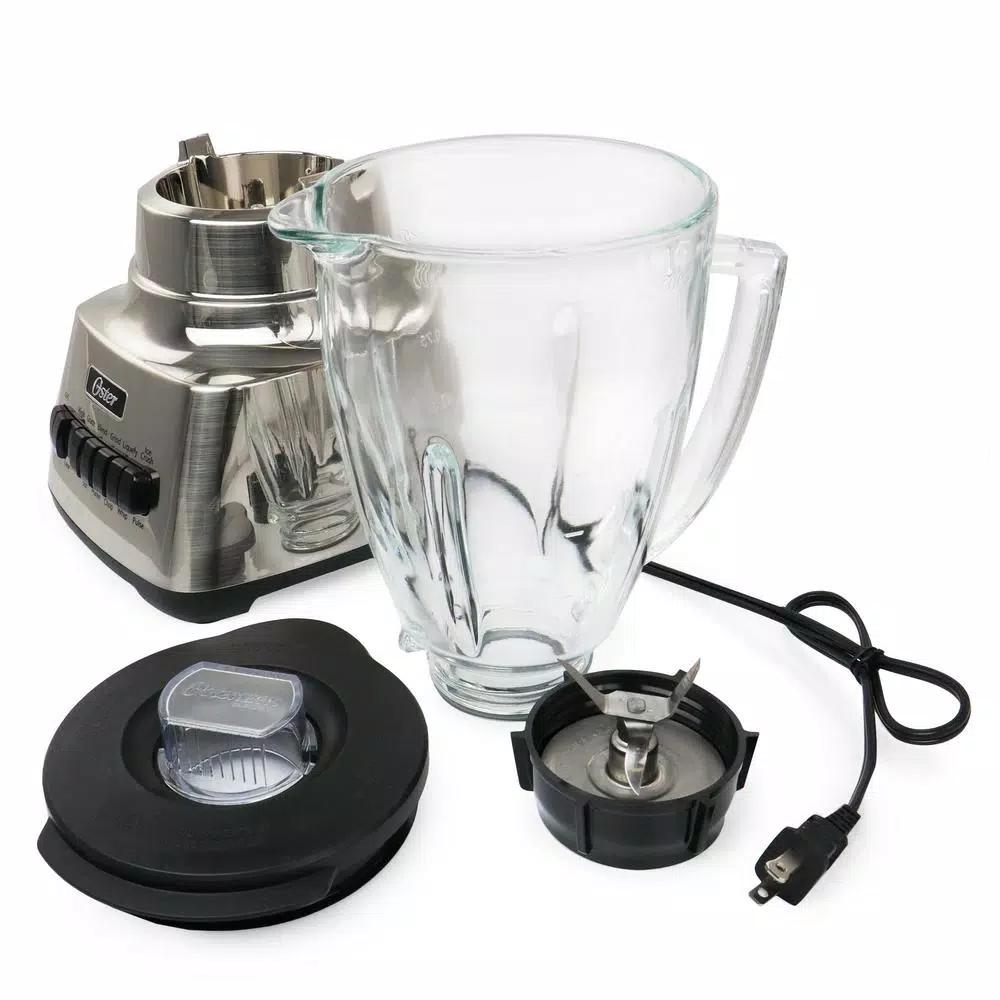 Oster Make It Fresh 10-Speed Silver Power Blender, 48 oz. Glass Jar, 700W