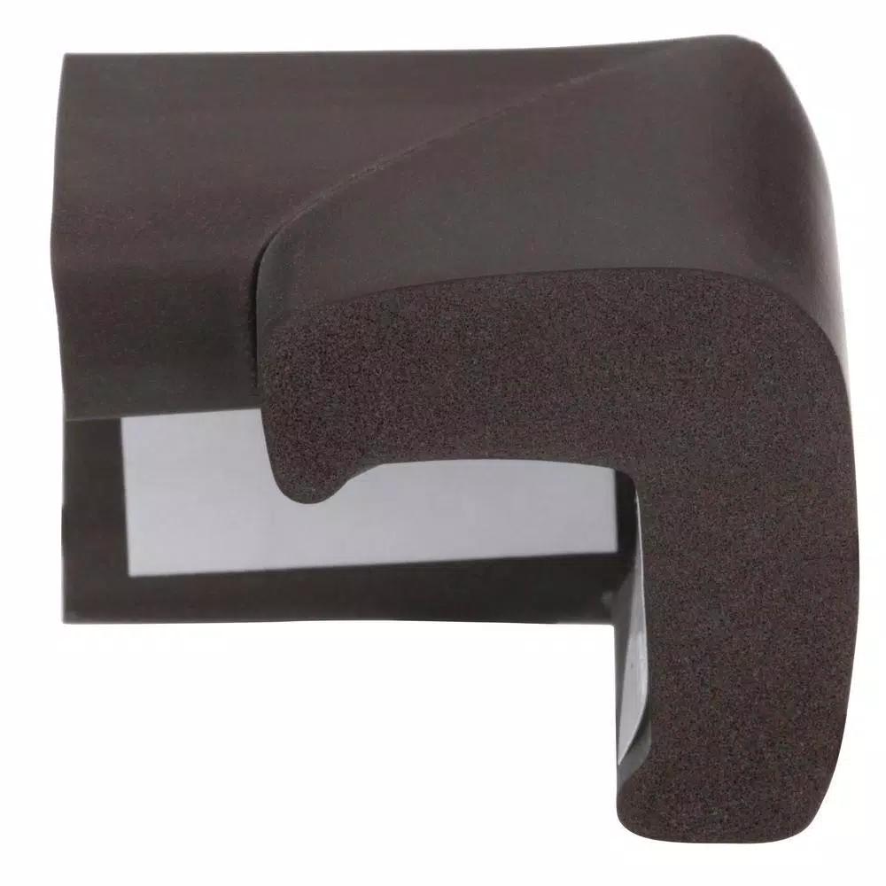 Dreambaby Foam Corner Protectors, Brown (4-Pack) - Furniture Edge Guards