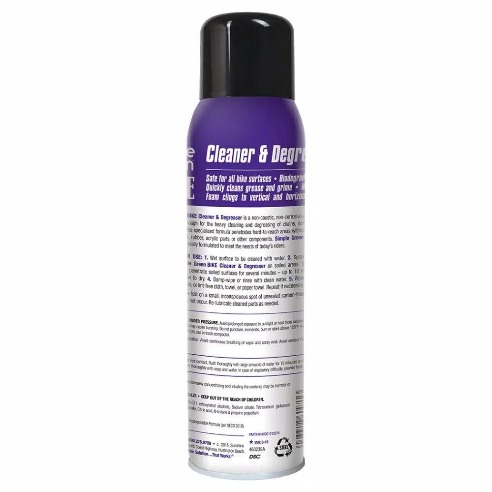 Simple Green Bike Cleaner and Degreaser Aerosol, 20 oz