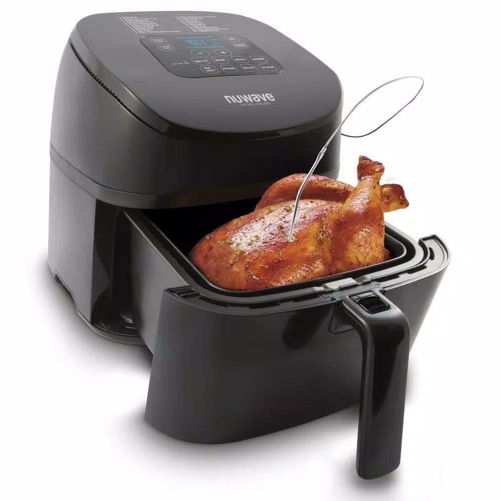 NuWave Brio Digital Air Fryer, 4.5 Qt., 1500W, Black