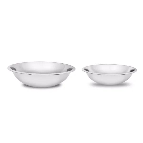 Unbranded Stainless Steel Mixing Bowl Set, 2-Piece (7.6 Qt. and 4.6 Qt.)