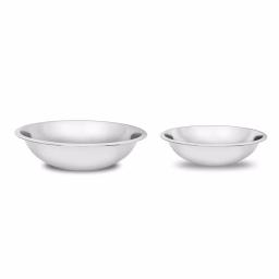 Unbranded Stainless Steel Mixing Bowl Set, 2-Piece (7.6 Qt. and 4.6 Qt.) thumbnail 1