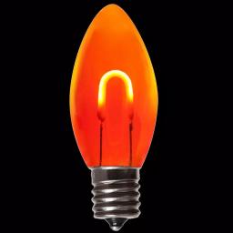 Wintergreen Lighting FlexFilament C9 LED Shatterproof Orange Vintage Edison Replacement Bulbs (5-Pack) thumbnail 1