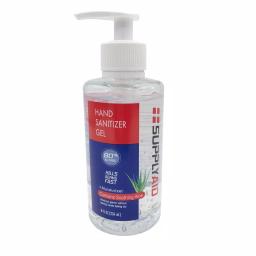 SupplyAID 8 oz. Hand Sanitizer Gel with 80% Ethyl Alcohol and Soothing Aloe Vera thumbnail 1