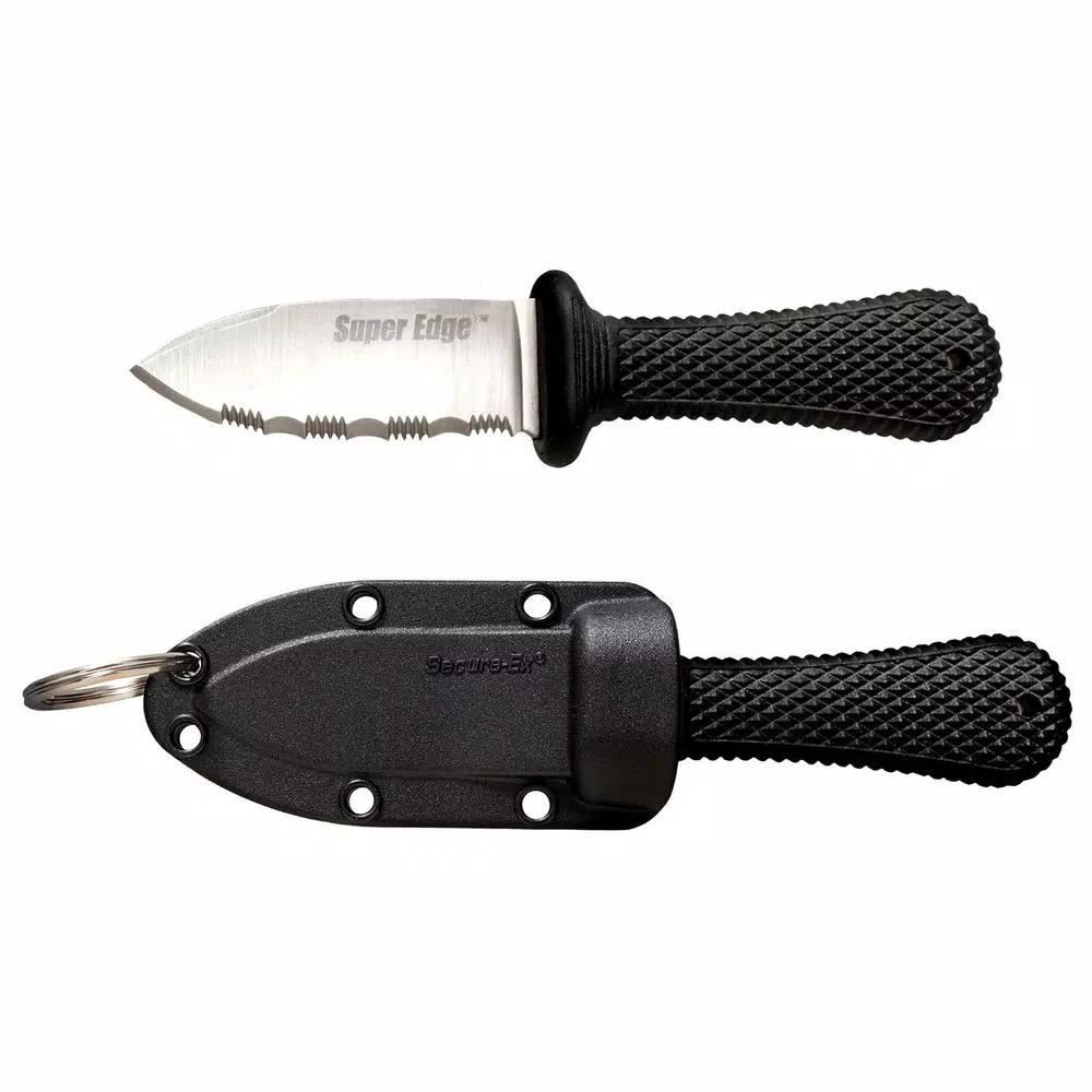 Cold Steel Super Edge 2 in. Fixed Blade Knife with Secure-Ex Sheath