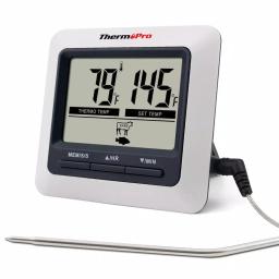 ThermoPro TP-04 Digital Meat Thermometer with Large LCD, 40 in. Stainless Steel Probe & Magnetic Backing thumbnail 1